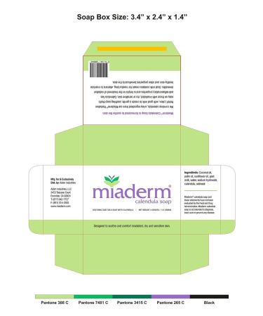 Miaderm Radiation Relief Calendula Soap - Soothing Skincare for Radiation Therapy Relief - Buy Online on GoSupps.com