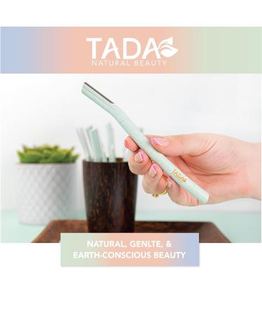TADA Natural Beauty Biodegradable Dermaplaning Tool 12pk - Eco-Friendly Face & Eyebrow Razors Exfoliating Shaver (Pink - Buy Online on GoSupps.com