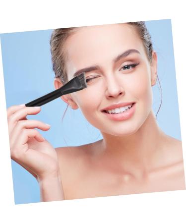 1 Pc 3D Contouring Makeup Brush - Black Foundation Brush with Wooden Handle | International Shipping Available - Buy Online on GoSupps.com