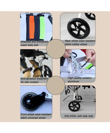 Dog Wheelchair 4 Wheel Pet Wheelchair Small Dog Carts with Wheels for Back Legs Disability Paralysis Injury Hindlimb Weakness Pet Easy Assemble (Size : M) Medium - Buy Online on GoSupps.com