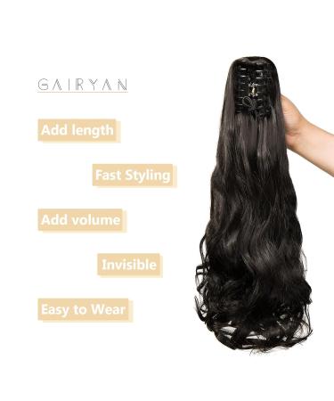 50cm Dark Brown Curly Claw Clip Ponytail Extensions | Wavy Hair Braid | Synthetic Hair for Women - Buy Online on GoSupps.com