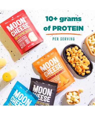Moon Cheese Variety Pack Cheddar White Cheddar Gouda Garlic Parm & Pepper Jack Protein-Rich Cheese Snack Gluten Free Keto Friendly 100% Real Cheese 2 Ounce (Pack of 5) Variety Pack 2 Ounce (Pack of 5) - Buy Online on GoSupps.com