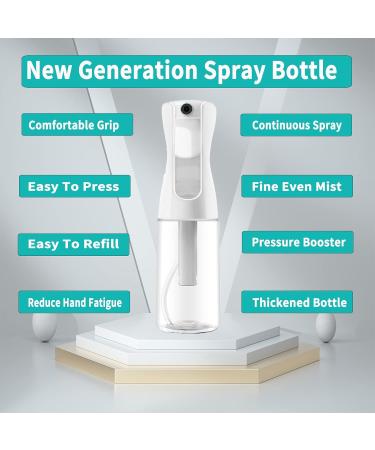 Amoyox 2-Pack 200ml Fine Mist Spray Bottle | Ultra Fine Continuous Spray for Hair Styling Plants Cleaning & Skin Care - Buy Online on GoSupps.com