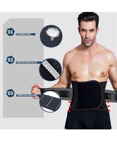Buy Breathable Back Support Belt Wrap | Slimming Sport Bund for Herniated Discs & Sciatica | Lumbar Pain Relief for Men & Women | Black Color - S/M - Buy Online on GoSupps.com
