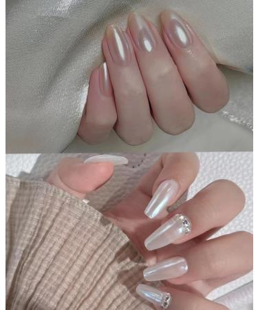Buy Wahrshei 2 White Chrome Nail Powder - Pearl Shimmer Effect for Glazed Donut Nails - International Shipping - Buy Online on GoSupps.com