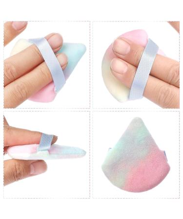 Molain Velvet Triangle Powder Puff Set - 2 Pack Makeup Sponges for Foundation & Body Powder - 6 Colorful Options - Buy Online on GoSupps.com