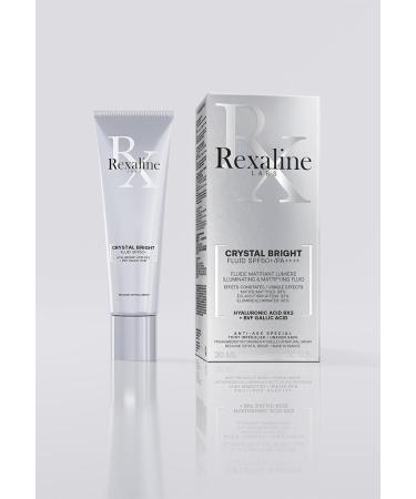Rexaline Fluid SPF50+ Crystal Bright Protective mattifying fluid Hydrating smoothing and protective hyaluronic acid For all skin types Cruelty Free 30ml - Buy Online on GoSupps.com