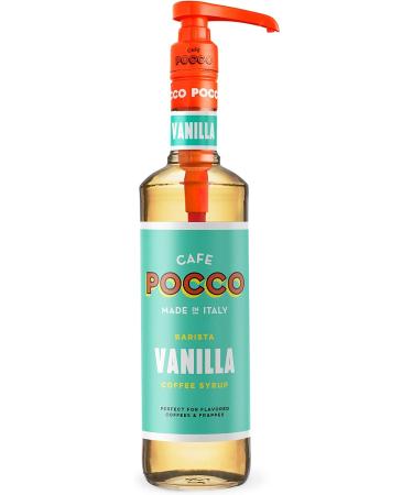 Cafe Pocco Vanilla Coffee Syrup 75cl with Reusable Pump - 10ml | Shop Now - Buy Online on GoSupps.com