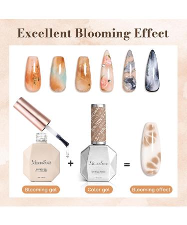 MelodySusie Clear Blooming Gel - Marble Watercolor UV Nail Polish for Stunning Nail Art | 0.53 Fl Oz | Shop Internationally - Buy Online on GoSupps.com