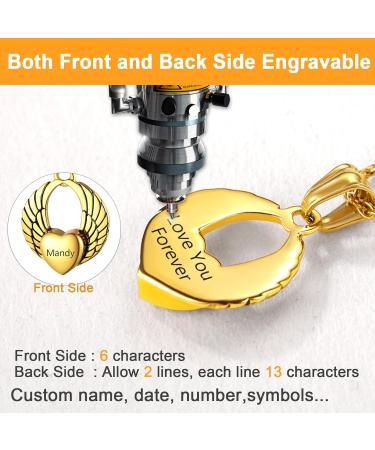 U7 Women's Gold Cremation Urn Necklace for Ash - Celtic Knot Dog Feet Wings Crucifix & Cylinder Pendant - Stainless Steel Burial Jewelry for Men - Buy Online on GoSupps.com