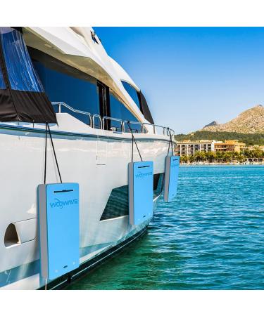 WOOWAVE Flat Fender 3 Layer EVA Boat Bumper Blue 36 - Prevent Scratches for Yacht & Motorboat with Rope - Choose from 3 Sizes (Blue/Gray) - Buy Online on GoSupps.com