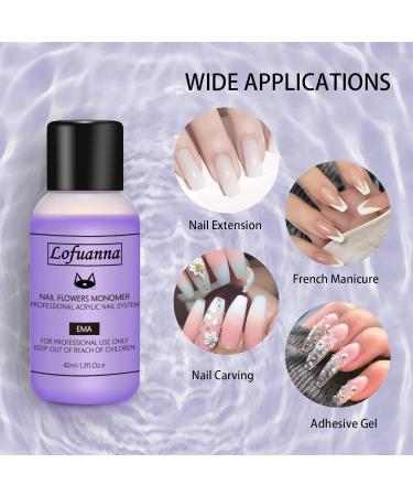 Shop Lofuanna Acrylic Fluid 40ml - MMA-Free Nail Liquid for Salon Quality Acrylic Nails | International Shipping Available - Buy Online on GoSupps.com