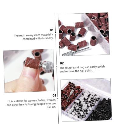 Healeved 1 Box Boxed Manicure Circle Nail Art Sanding Bands Nail Bits Hair Scrunchie Chiffon Acrylic Nails Sanding Tool Electrical Tools White Gel Polisher Resin Abrasive Cloth Advanced 1.27x0.8cm Assorted Color - Buy Online on GoSupps.com
