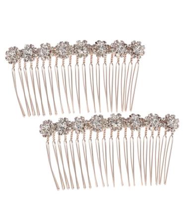DOITOOL Comb Hair Clip Hair Pin Hair Barrettes Rhinestone Bobby Pins Accessories Alloy Bride