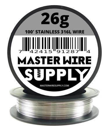 Stainless Steel 316L - 100' - 26 Gauge Wire
