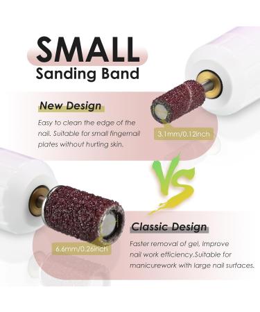 160Pcs Small Sanding Bands for Nail Drills | 3.1mm Mandrel Bits | Grit Sets 80/150/180/240 | Acrylic Nail Prep & Polishing | International Shipping - Buy Online on GoSupps.com