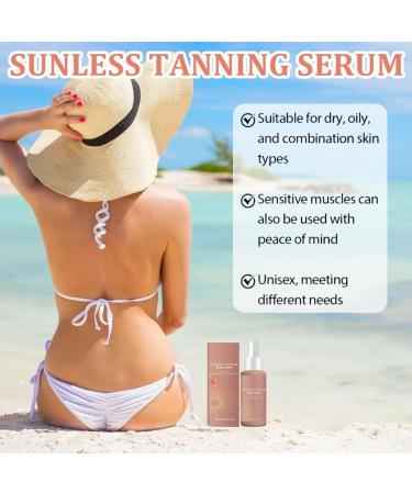 tcjcotcl Sunless Tanning Serum 60 ml tanning drops selftanning drops selftanning drops to take selftanning face and body improves your skin tone 1 piece - Buy Online on GoSupps.com