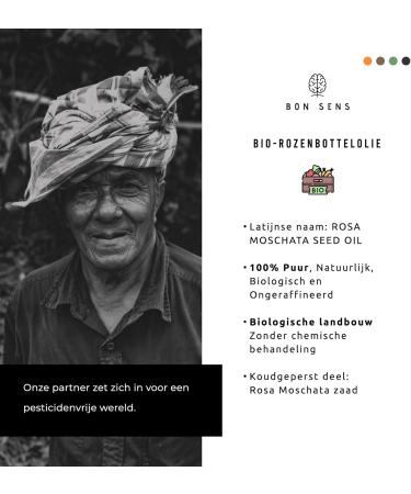 Bon Sens BIO Rosehip Oil for Face and Skin 100 Pure and Organic AntiAging Hair Scars and Stretch Marks Oil Rich in Vitamin C Omega 3 Vitamins E + A Retinol 100ml - Buy Online on GoSupps.com