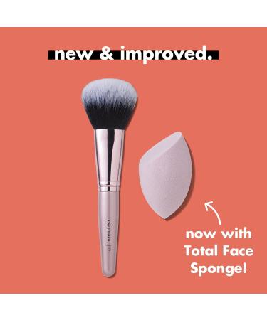 e.l.f. Cosmetics Complexion Brush & Sponge Duo | Flawless Makeup Kit for Liquid Foundation - International Shipping Available - Buy Online on GoSupps.com