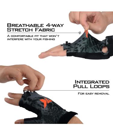 KastKing Gil Raker UPF50+ Sun Gloves for Fishing and Outdoor Activities - Blackout Prym1 Large - Buy Online on GoSupps.com