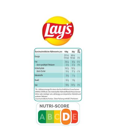 Buy Lay's Salt & Vinegar Crispy Potato Chips (9 x 150g) Perfect Party Snack Fast International Shipping! - Buy Online on GoSupps.com