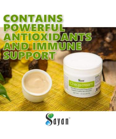 Sayan Siberian Chaga Body Cream - Nourishing Vitamin E Shea Butter & Natural Ingredients - 1.8 OZ (50 G) - International Shipping - Buy Online on GoSupps.com