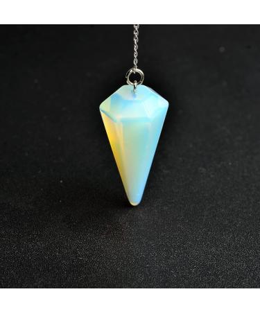 Seven Chakra Beads & Pendulum - Natural Opal Gemstones for Meditation Yoga & Divination - Buy Online on GoSupps.com