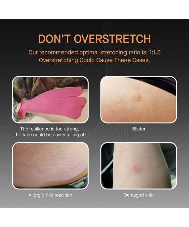 OK TAPE Basic Kinesiology Tape (3 Pack) - Cotton Athletic Tape for Muscle Support - Waterproof & Latex Free - Pain Relief & Joint Support - 3 Rolls Beige - Buy Online on GoSupps.com