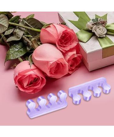 Purple Silicone Toe Separator - Washable & Reusable Toenail Divider for Perfect Pedicure & Overlapping Toes Care - Buy Online on GoSupps.com