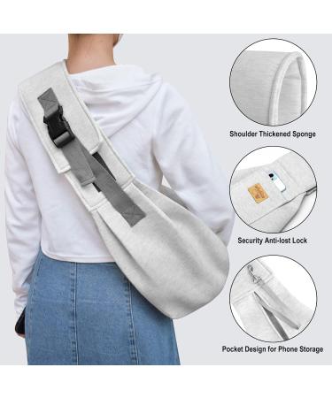 VRBabies Dog Carrier Bag for Small Dogs | Adjustable Thick Shoulder Straps | Light Gray Pet Travel Bag - Buy Online on GoSupps.com