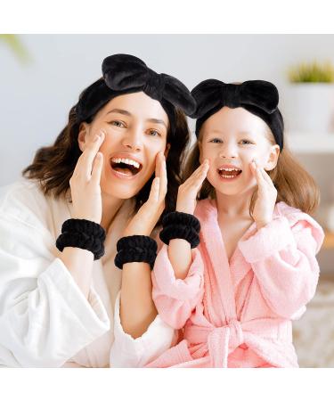 6 PCS Spa Headband & Wristband Set | Makeup Headband & Towel Scrunchies | Skincare & Sleepover Party Supplies for Girls | Prevent Spills - Buy Online on GoSupps.com