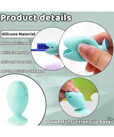 Andiker Silicone Toothbrush Protective Caps - 6 Piece Fish Design Travel Brush Covers in Macaron Colors - Buy Online on GoSupps.com
