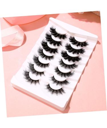 minkissy 7 Pairs Eyelashes Fake Lashes Full False Lashes Natural Look Wispy Strip Lashes 3d Faux Lashes Manga Lashes Cluster Fluffy Spiky Lashes Clear Lash Band Miss Bulk Set Fiber - Buy Online on GoSupps.com