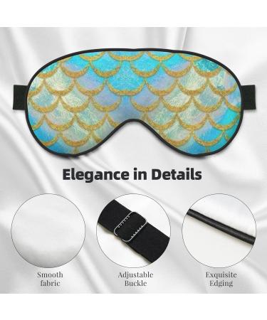Fish Scale Texture Blackout Eye Mask | Double-Sided Soft Sleeping Mask | Adjustable Straps for Optimal Comfort - Shop Worldwide - Buy Online on GoSupps.com