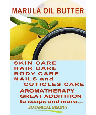 Botanical Beauty MARULA OIL BUTTER RAW VIRGIN UNREFINED for Face Body Hair Lip Nails Dry Skin Cracked Hands Rosacea Eczema Rashes Itchiness Redness Anti-Aging (4 Fl Oz) 4 Fl Oz (Pack of 1) - Buy Online on GoSupps.com