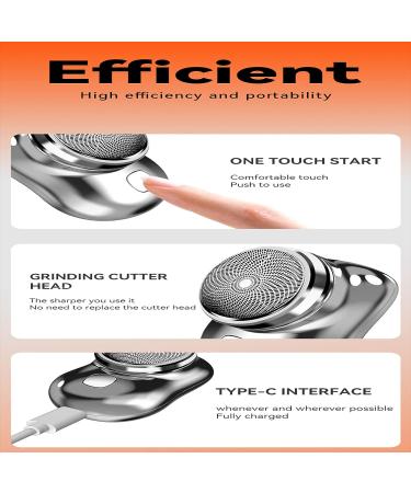Portable Electric Razor for Men - Wet/Dry Mini Shaver, USB Rechargeable, Blue - Perfect for Home, Car, Travel - Buy Online on GoSupps.com
