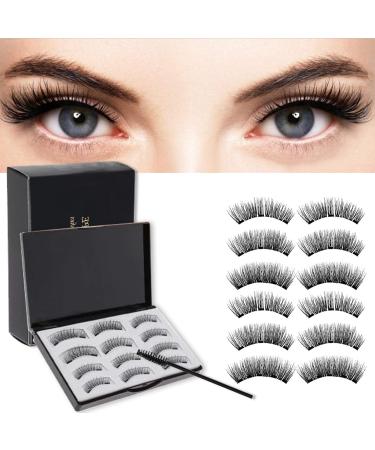 Shop Reusable Magnetic Eyelashes - 3D False Lashes Without Eyeliner | Easy Application with Tweezers & Brush | International Shipping - Buy Online on GoSupps.com