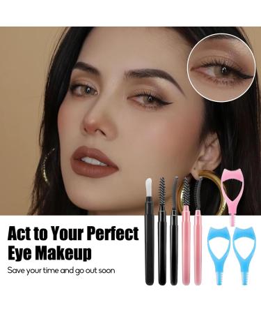 8 PCS Eyelash & Eyebrow Brush Set - Mascara Wands Comb & Shield Applicator for Lash Extensions & Makeup - Travel Friendly Makeup Brushes - Buy Online on GoSupps.com
