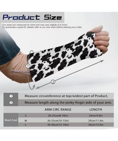 Shop Cow Print Arm Cast Cover - Removable & Washable Elastic Sleeve for Comfort | International Shipping Available - Buy Online on GoSupps.com