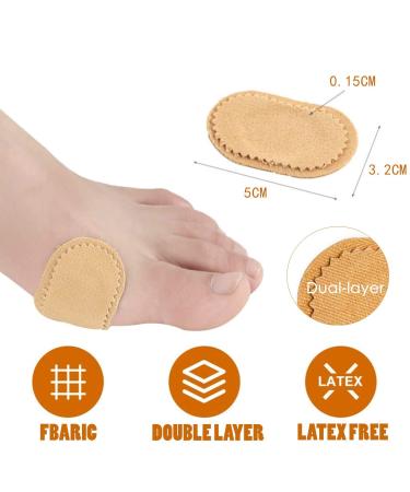 Jiuxuerim 18-Piece Bunion Cushions Pad Set for Bunion Pain Relief - Adhesive Fabric Toe & Foot Protector Pads - Buy Online on GoSupps.com