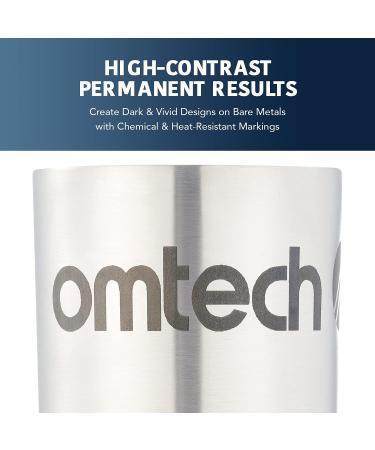 OMTech Laser Marking Spray  Metal Laser Marking Fluid for CO2 Laser Engravers  13oz Aerosol High Contrast Black Spray for Laser Engraving Metal  Laser Ink Agent for Aluminum Stainless Steel Brass More - Buy Online on GoSupps.com