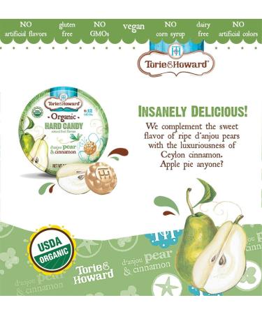 Torie & Howard Pear & Cinnamon Candy Tin - 2 oz | Natural Gourmet Treats - Buy Online on GoSupps.com