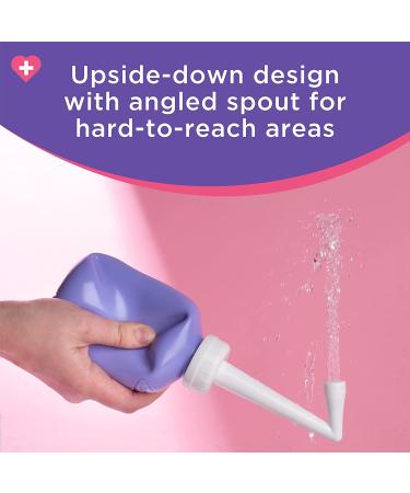 Lansinoh Upside Down Peri Bottle for Postpartum Care and Gentle Cleansing  12.2 Ounces - Buy Online on GoSupps.com