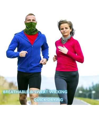 4 Pack Neck Gaiter Face Mask - Balaclava Bandana & Headband Scarf Set for Men Women - Color Mix-01 - Buy Online on GoSupps.com