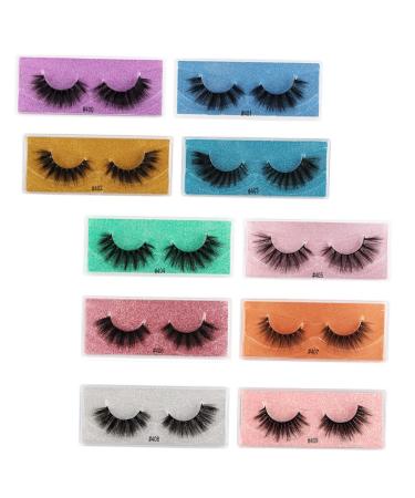 Beaupretty 10 Pairs False Eyelashes Eyelash False Eyelashes Fluffy Hair Eyelashes Dense Type Eyelashes Lifelike Fake Eyelashes False Makeup Eyelashes Cosmetic Charming 3d Imitation
