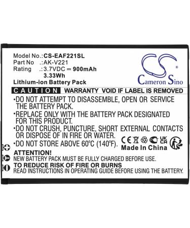 Replacement Battery for Emporia Flip V221 | AK-V221 4G | 900mAh 3.7V - International Shipping Available - Buy Online on GoSupps.com