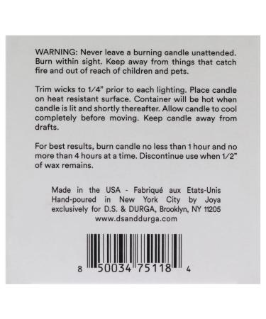 D.S. & Durga Bergamot Superior Candle - 7 oz Unisex Fragrance | International Shipping Available - Buy Online on GoSupps.com