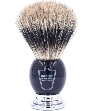 Parker 71R Safety Razor Shaving Set | Deluxe Pure Badger Brush Chrome Stand & 5 Premium Blades - International Shipping - Buy Online on GoSupps.com