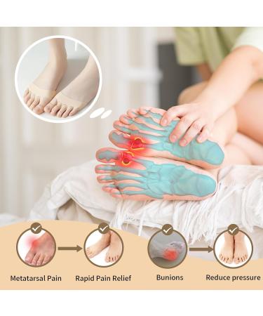 2 Pairs Metatarsal Pad Foot Cushions - Soft Forefoot Pads for Comfort & Support | 4 Skin Tones Available - Buy Online on GoSupps.com