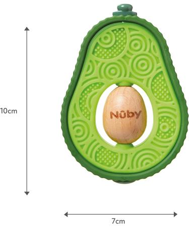 Nuby Avocado Teether | Easy Grip | BPA-Free | For 3+ Months - Buy Online on GoSupps.com
